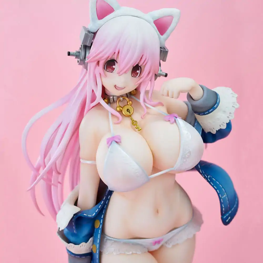 Super Sonico PVC statua Super Sonico White Cat Ver. 27 cm fotografija proizvoda