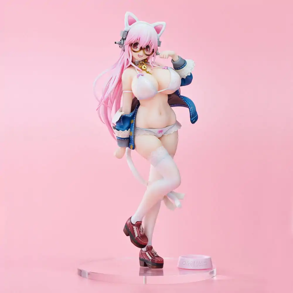 Super Sonico PVC statua Super Sonico White Cat Ver. 27 cm fotografija proizvoda