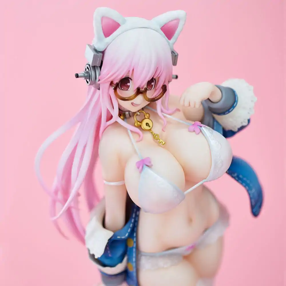 Super Sonico PVC statua Super Sonico White Cat Ver. 27 cm fotografija proizvoda
