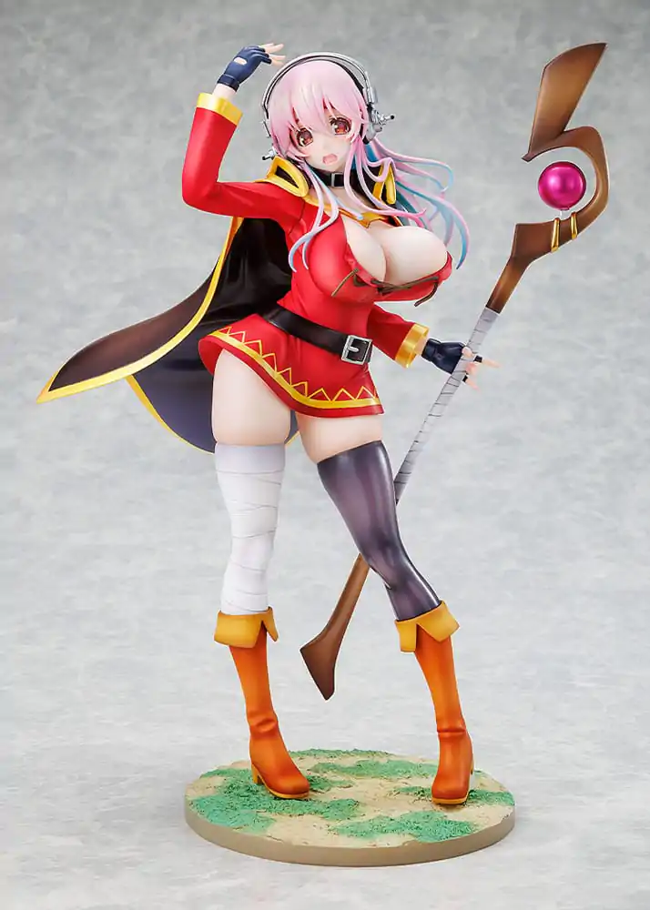 Super Sonico x Konosuba PVC kip 1/7 Super Sonico Megumin suradnička verzija 25 cm fotografija proizvoda