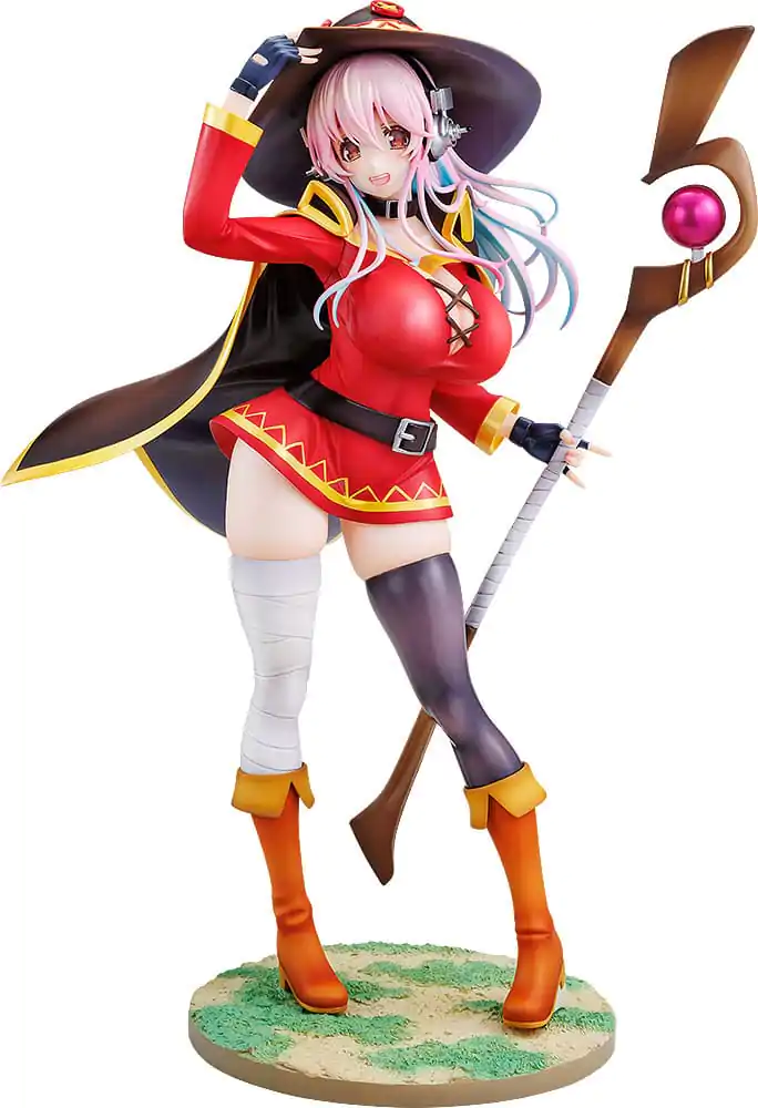 Super Sonico x Konosuba PVC kip 1/7 Super Sonico Megumin suradnička verzija 25 cm fotografija proizvoda