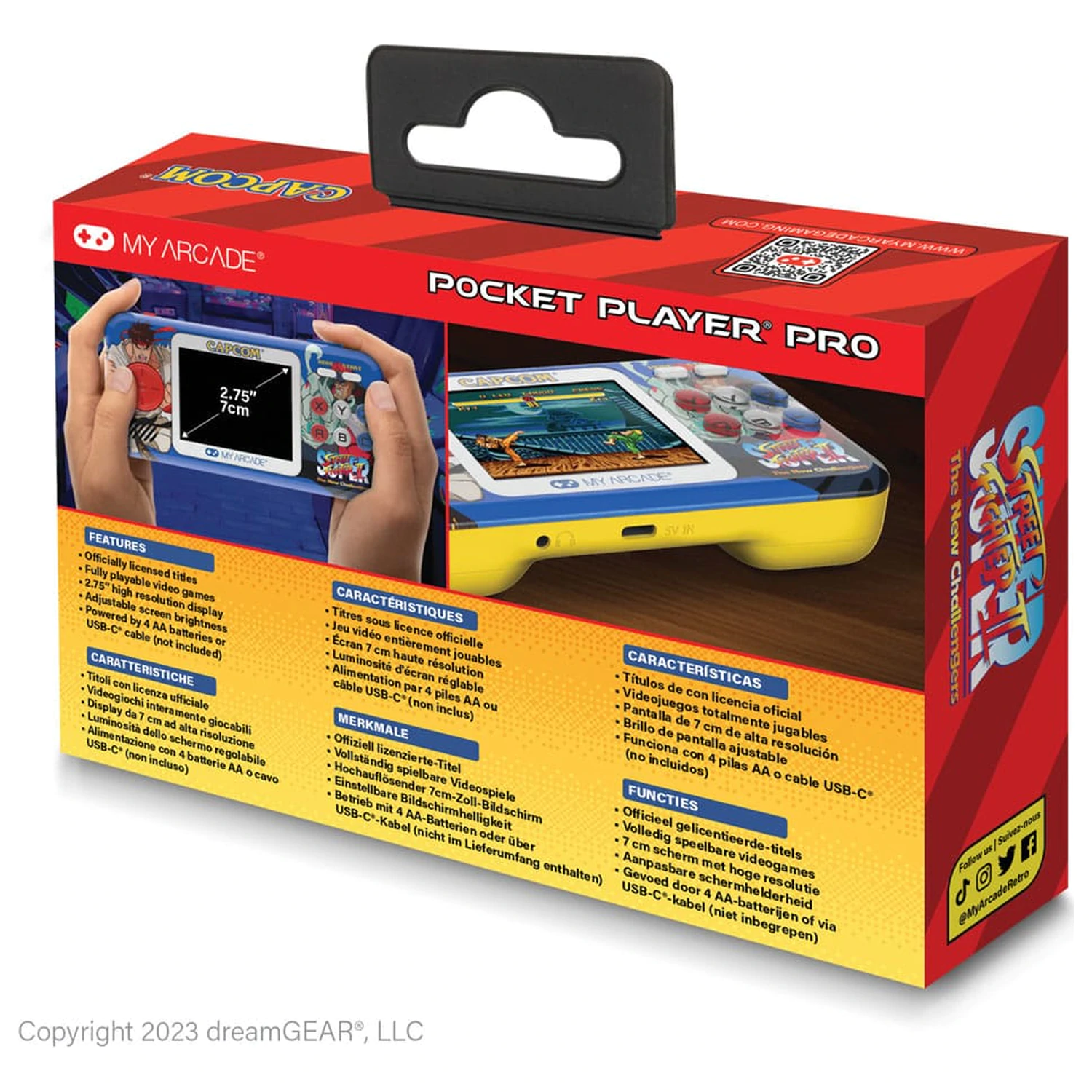 Super Street Fighter II Portable Gaming System Džepni Player Pro fotografija proizvoda