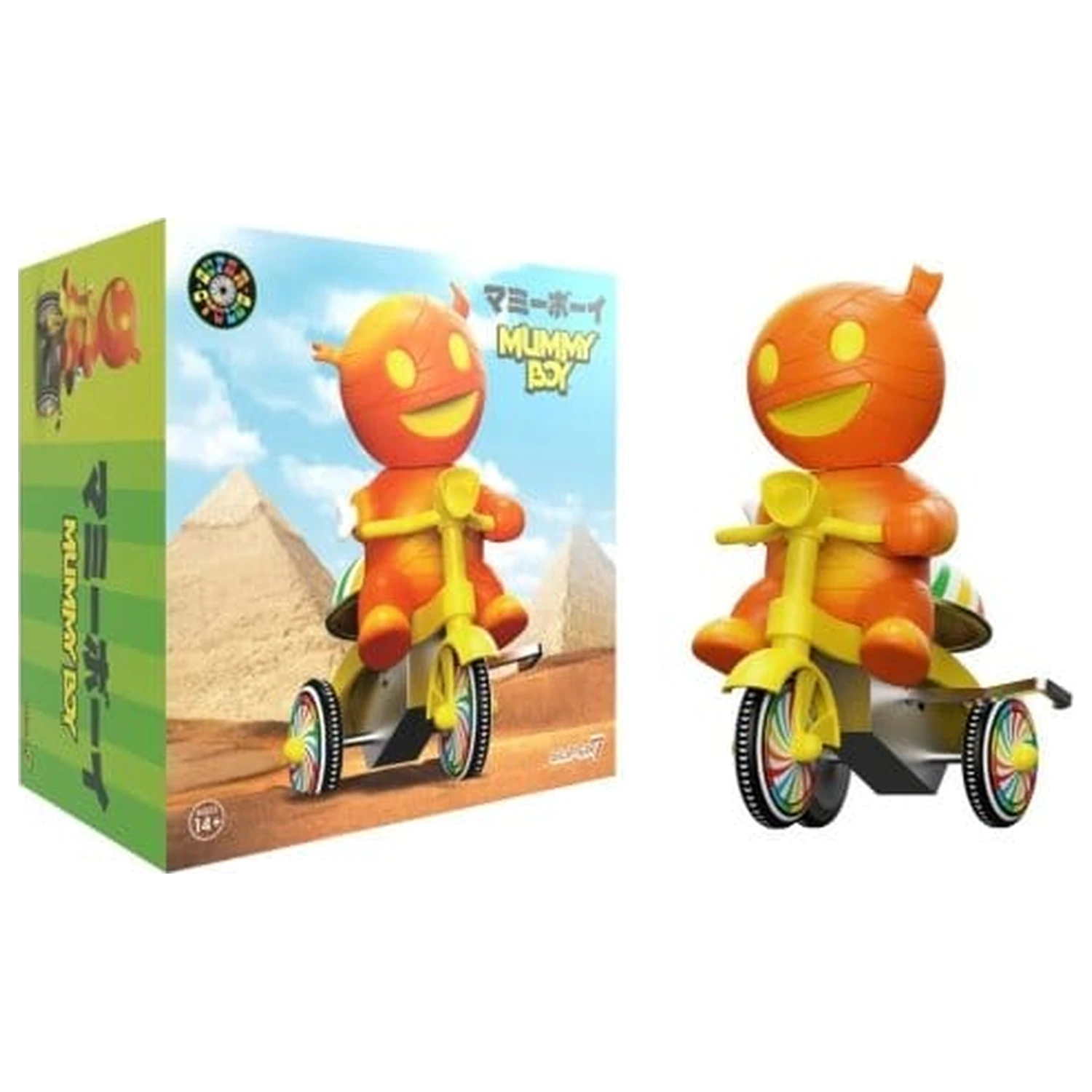 Super7 Super Cycles Vozilo Mummy Boy (narančasti sa žutim triciklom) fotografija proizvoda