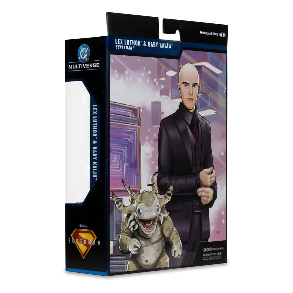 Superman (2025) DC Multiverse Deluxe akcijska figura Lex Luthor s Baby Kaiju (Deluxe Theatrical Edition) 18 cm fotografija proizvoda