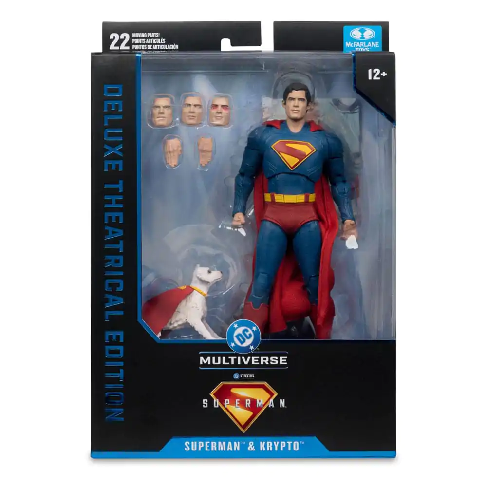 Superman (2025) DC Multiverse Deluxe akcijska figura Superman s Krypto the Super Dog 18 cm fotografija proizvoda