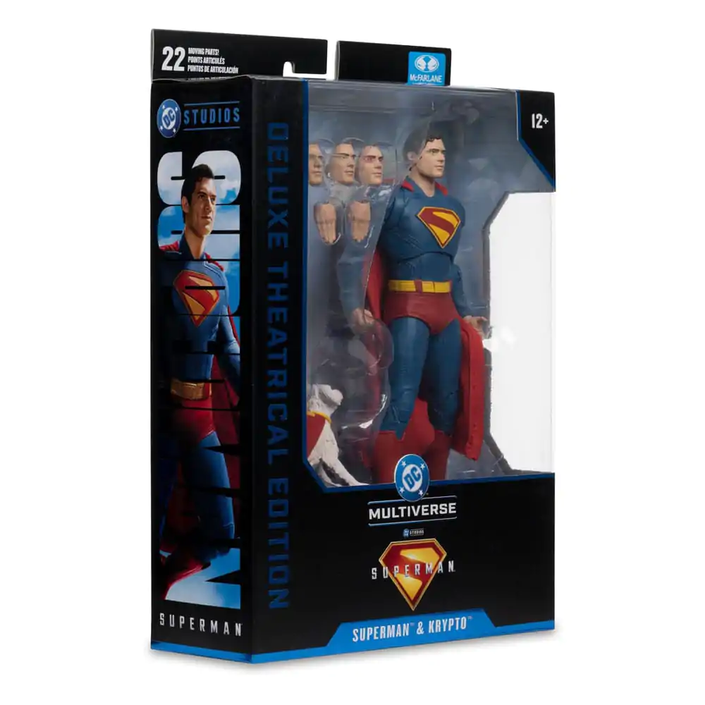 Superman (2025) DC Multiverse Deluxe akcijska figura Superman s Krypto the Super Dog 18 cm fotografija proizvoda