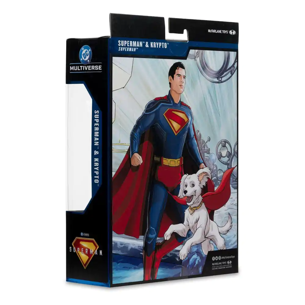 Superman (2025) DC Multiverse Deluxe akcijska figura Superman s Krypto the Super Dog 18 cm fotografija proizvoda