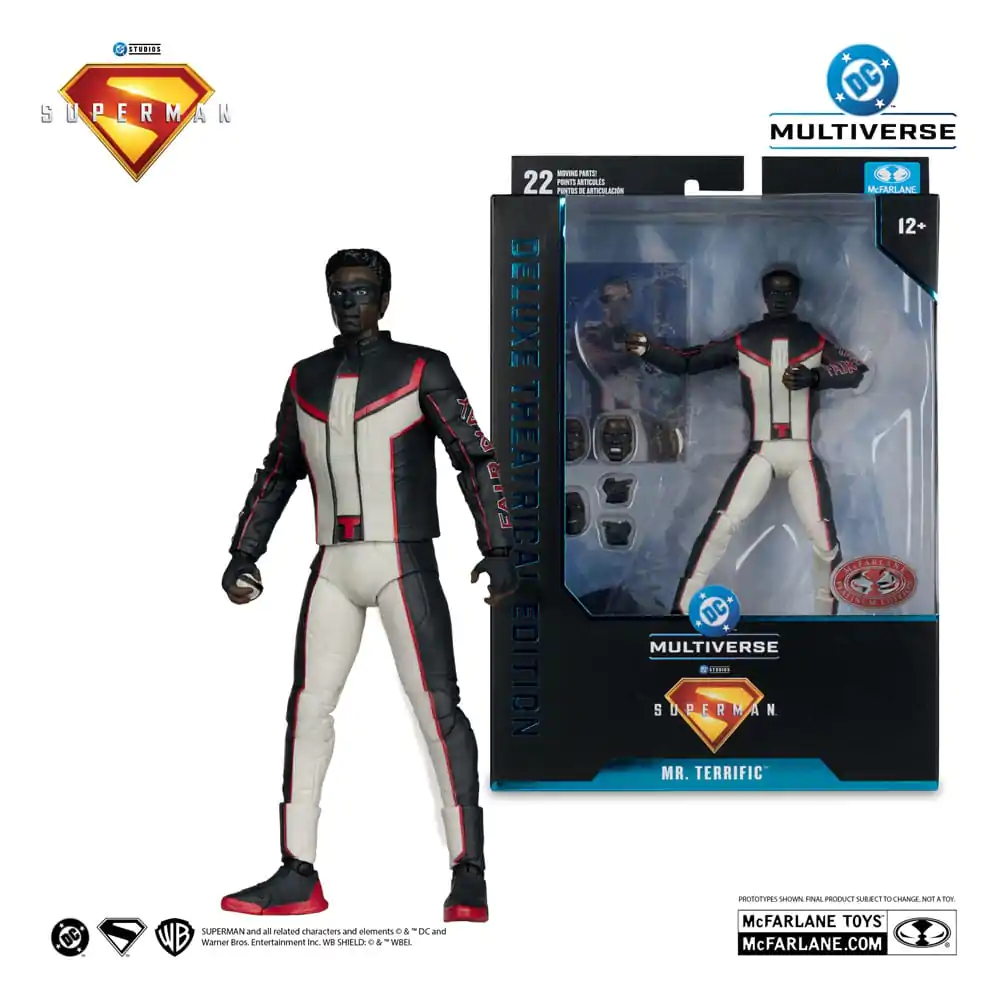 Superman (2025) DC Multiverse Deluxe Theatrical Edition akcijska figura Mr. Terrific (Red Platinum Edition) 18 cm fotografija proizvoda