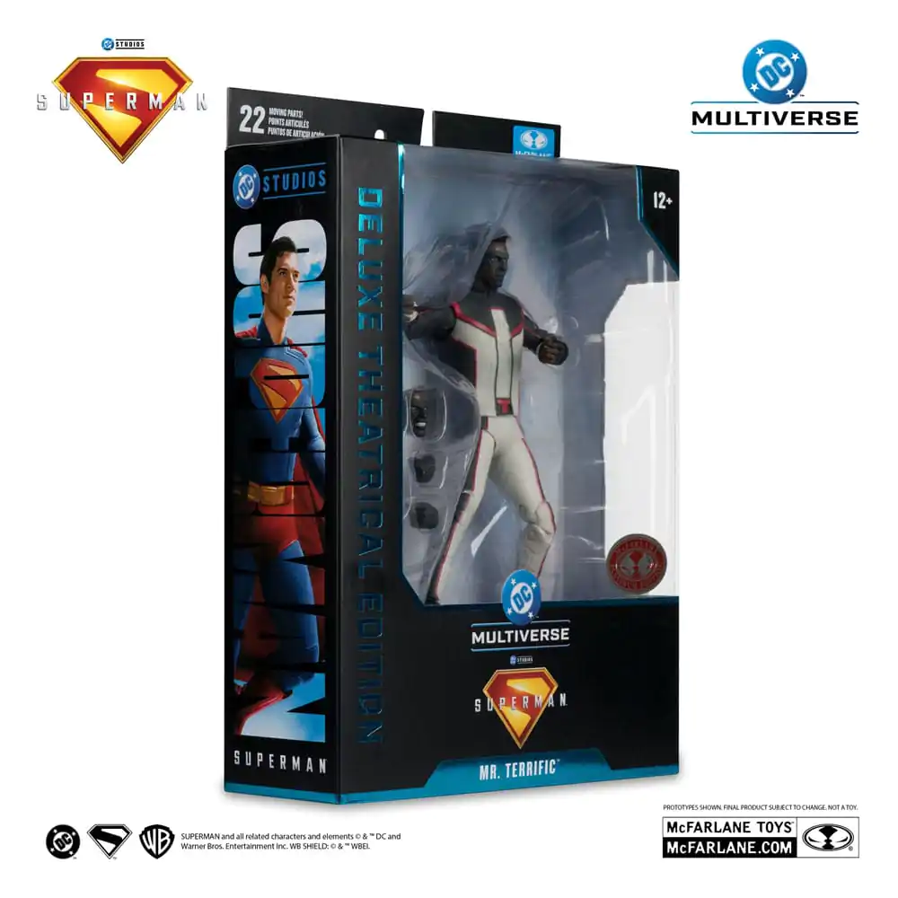 Superman (2025) DC Multiverse Deluxe Theatrical Edition akcijska figura Mr. Terrific (Red Platinum Edition) 18 cm fotografija proizvoda