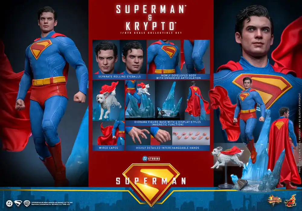 Superman (2025) Movie Masterpiece Akcijska figura 1/6 Superman & Krypto 33 cm fotografija proizvoda