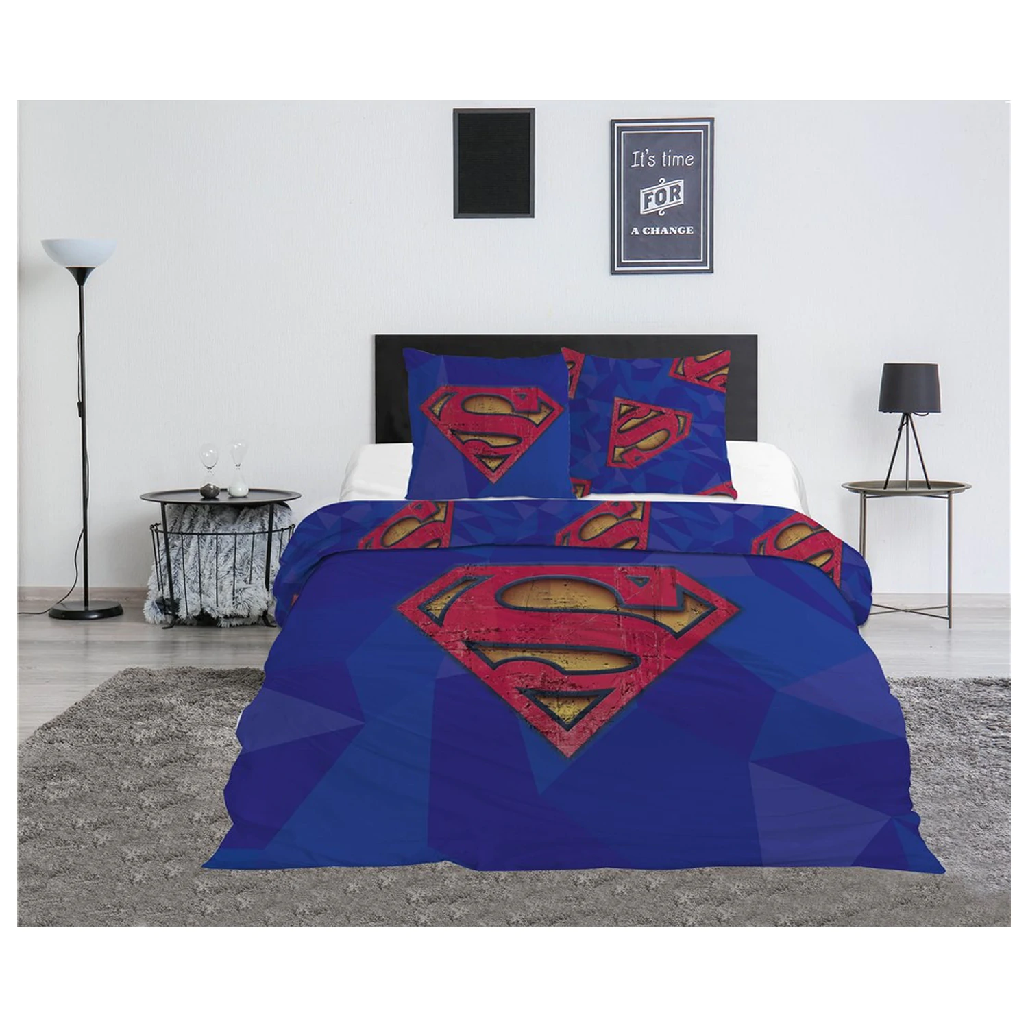 Superman Blue dvostruka navlaka za poplun fotografija proizvoda