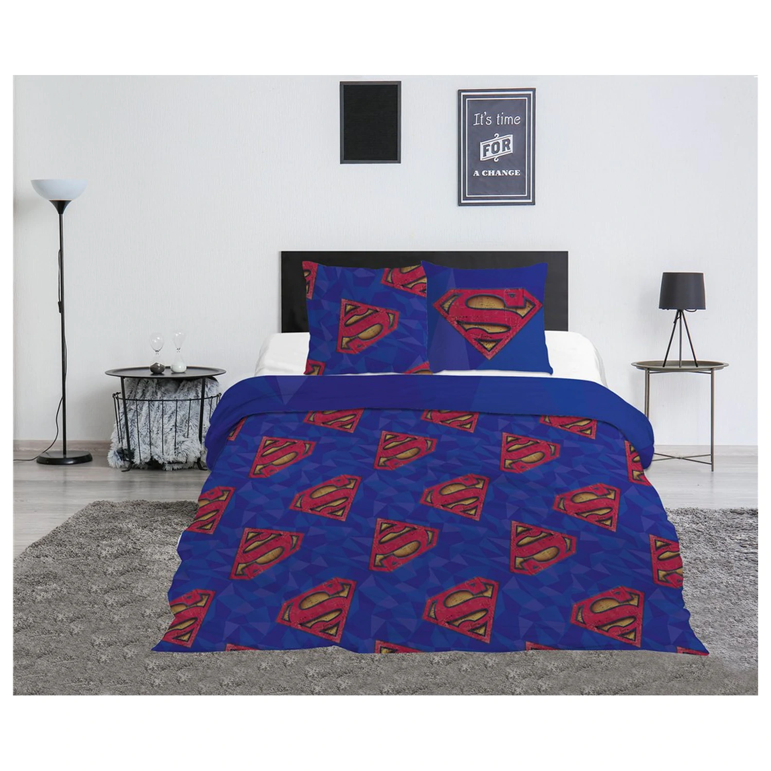 Superman Blue dvostruka navlaka za poplun fotografija proizvoda