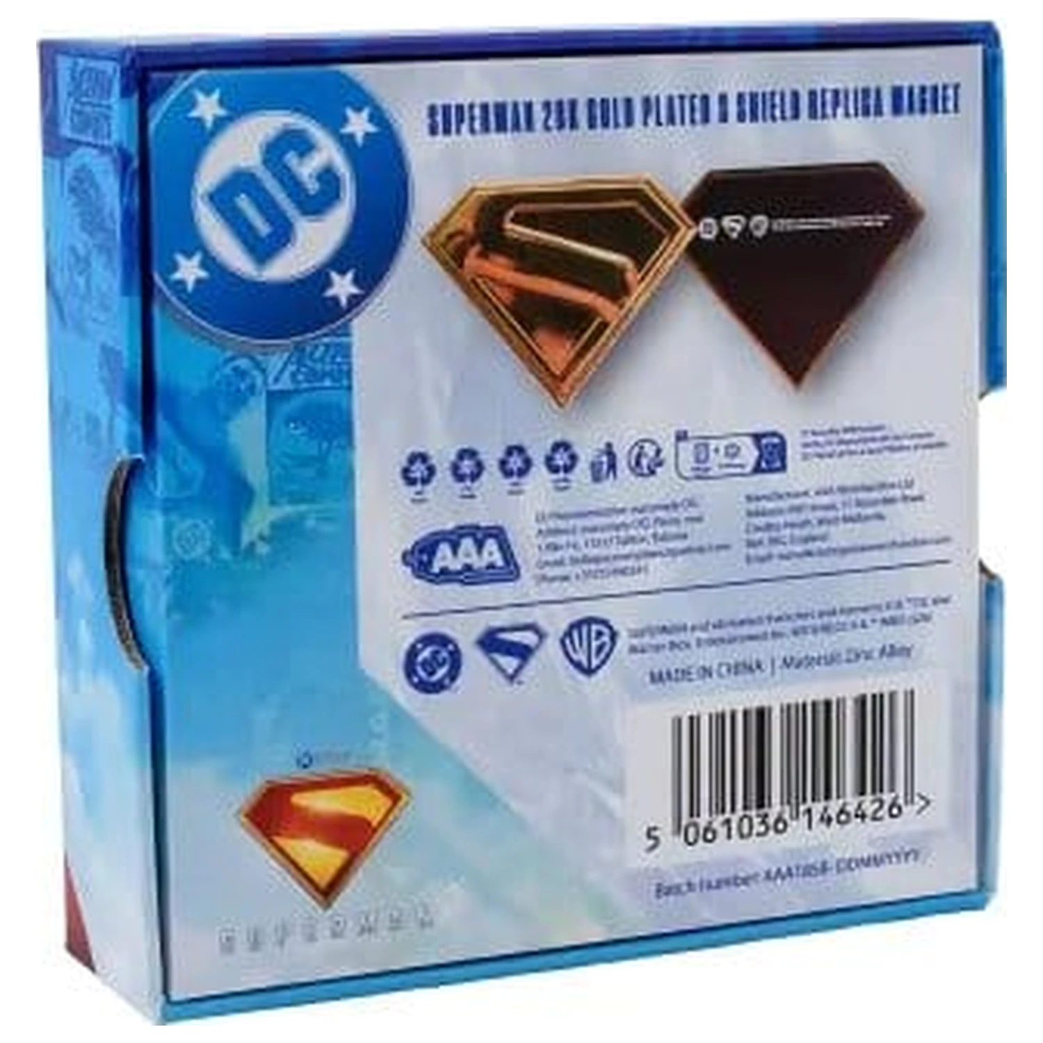Superman Gold Shield replika magnet fotografija proizvoda