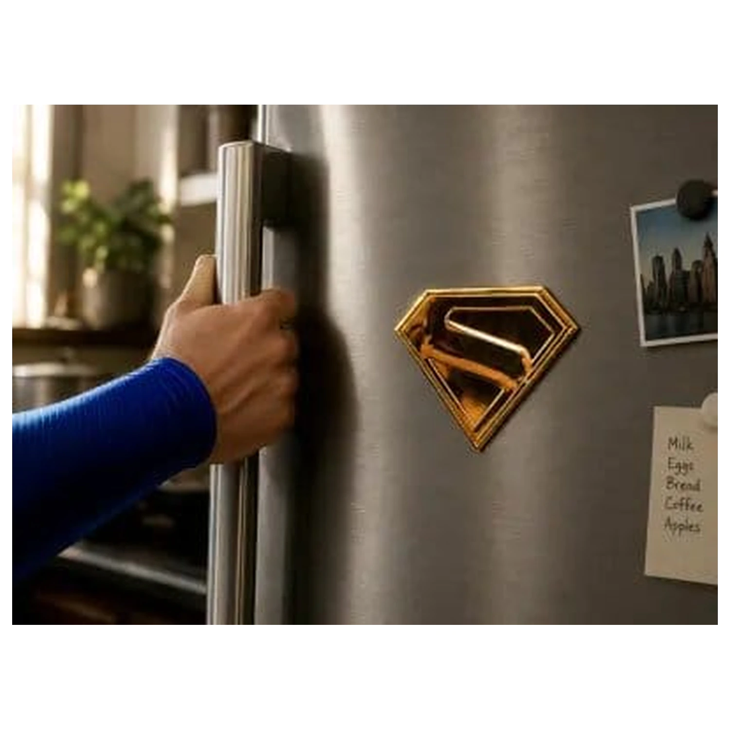 Superman Gold Shield replika magnet fotografija proizvoda