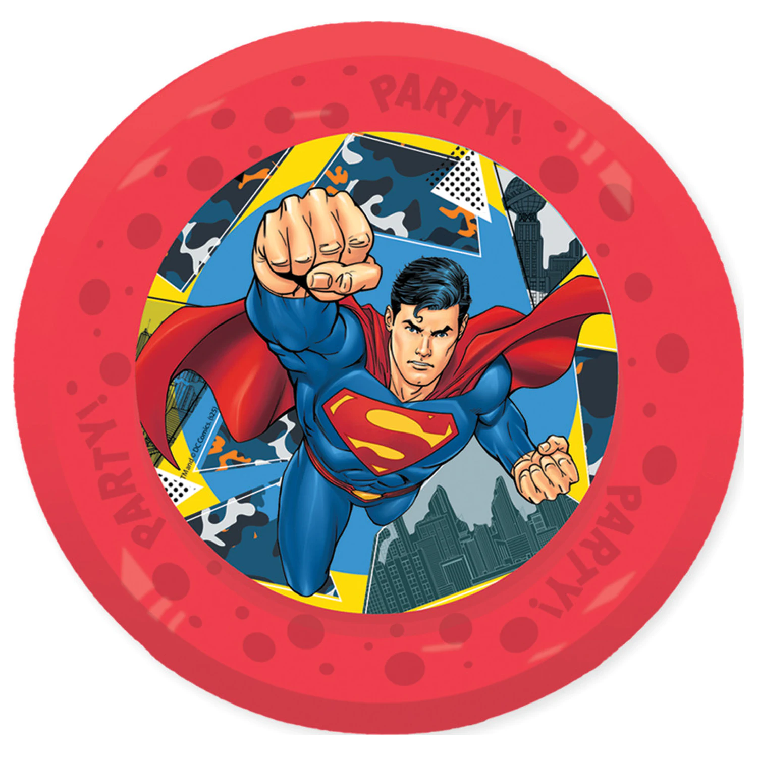 Superman Krypton Micro Premium plastični ravni tanjur, set od 4 komada, 21 cm fotografija proizvoda
