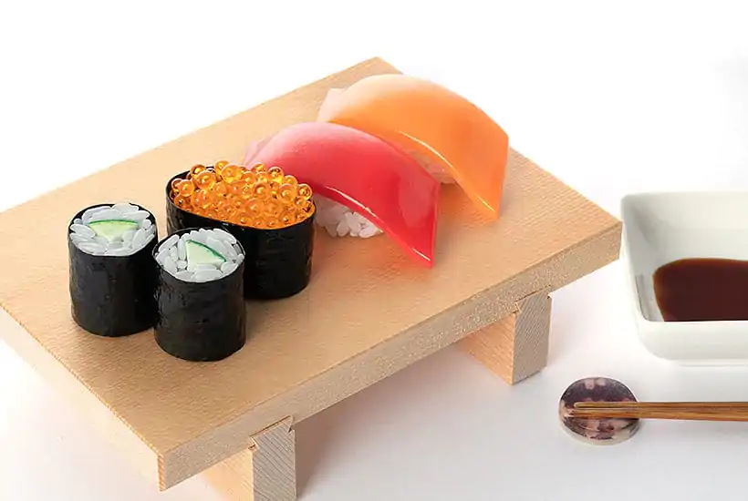 Sushi plastični model set 1/1 Tuna (re-run) 3 cm fotografija proizvoda