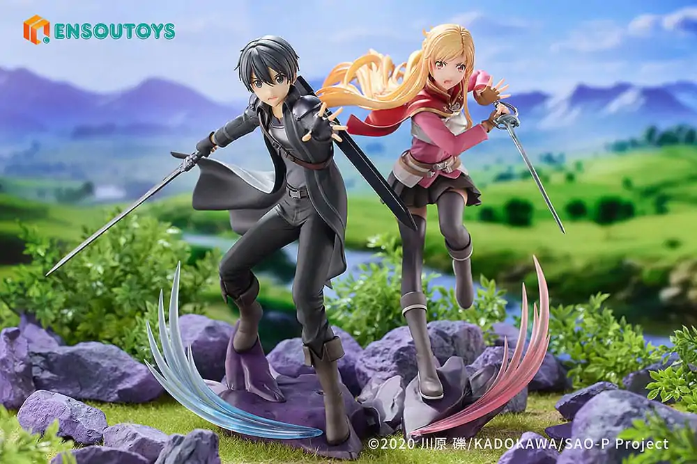 Sword Art Online Kip 1/7 Progressive Scherzo of Deep Night Kirito 22 cm fotografija proizvoda