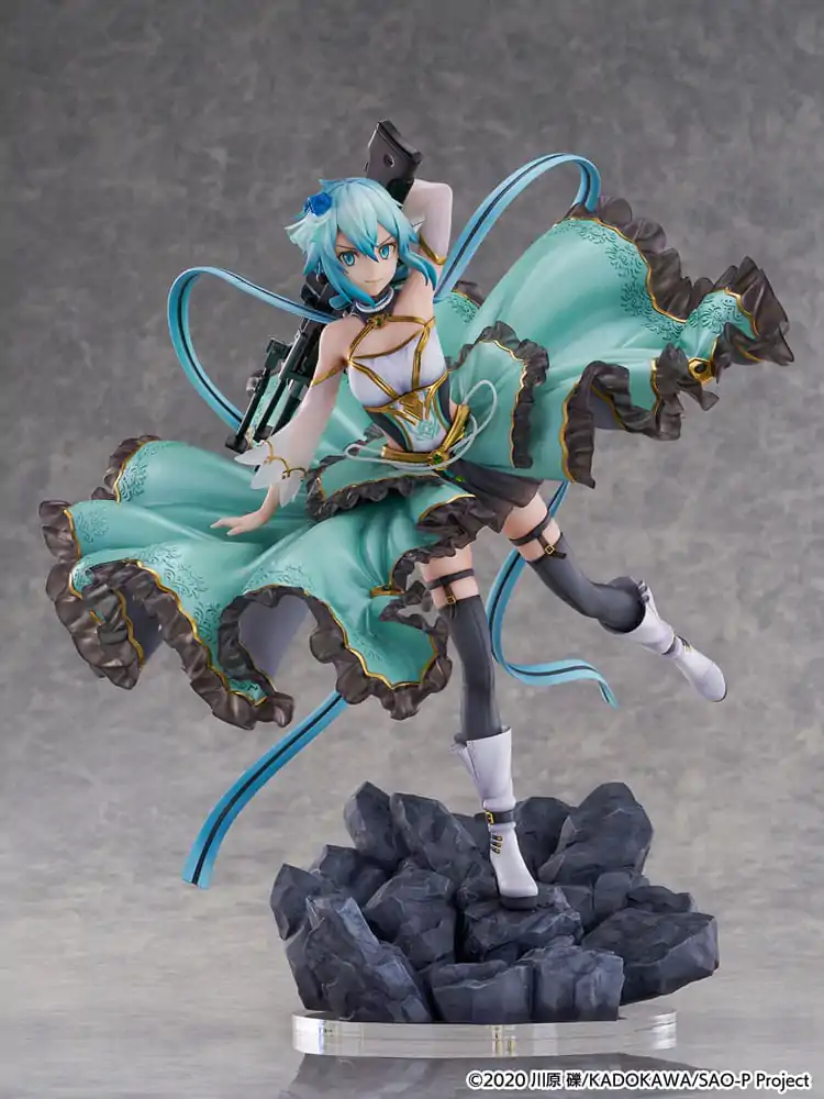 Sword Art Online SHIBUYA SCRAMBLE FIGURE PVC Kip 1/7 Sinon Crystal Dress Ver. 29 cm fotografija proizvoda