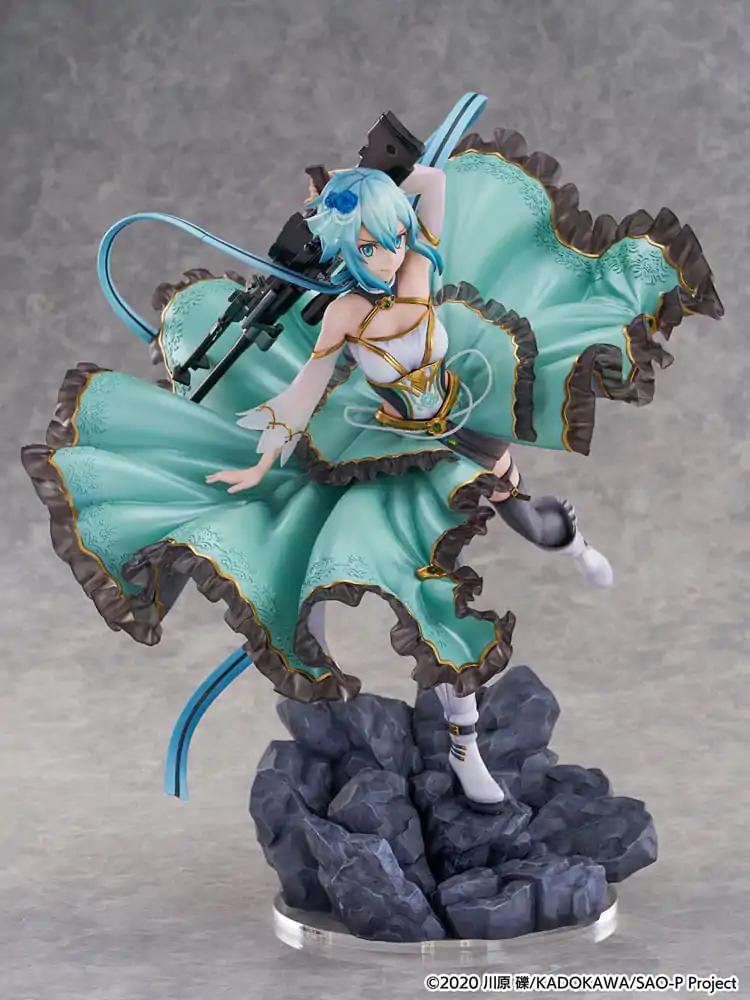 Sword Art Online SHIBUYA SCRAMBLE FIGURE PVC Kip 1/7 Sinon Crystal Dress Ver. 29 cm fotografija proizvoda