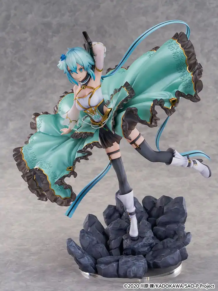 Sword Art Online SHIBUYA SCRAMBLE FIGURE PVC Kip 1/7 Sinon Crystal Dress Ver. 29 cm fotografija proizvoda