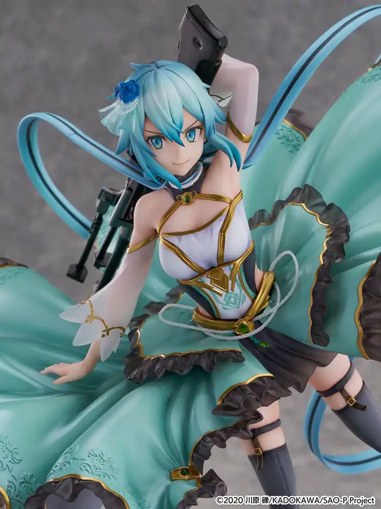 Sword Art Online SHIBUYA SCRAMBLE FIGURE PVC Kip 1/7 Sinon Crystal Dress Ver. 29 cm fotografija proizvoda