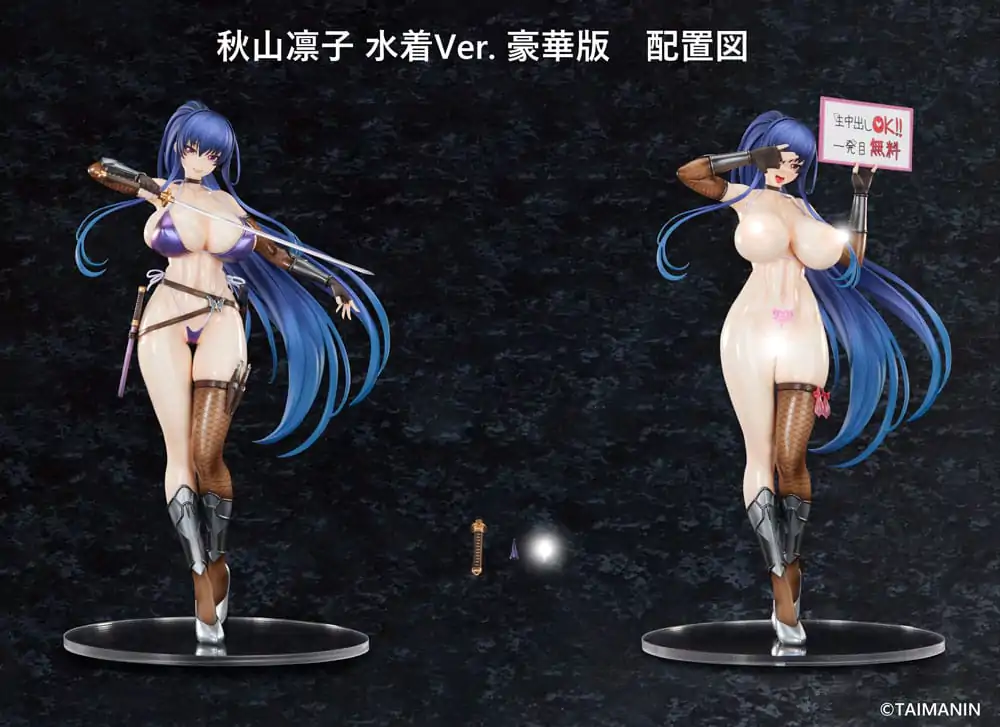 Taimanin RPGX Statua 1/6 Rinko Akiyama Swimsuit Ver. DX Edition 27 cm fotografija proizvoda