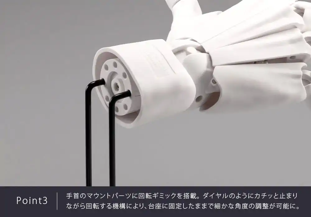 Takahiro Kagami PVC umjetnička potpora predmet Ruka 1/1 Model Muškarci /L Siva 22 cm fotografija proizvoda