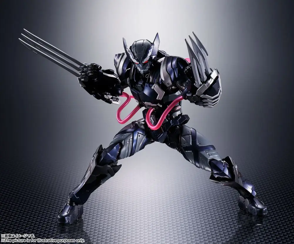 Tech-On Avengers S.H. Figuarts akcijska figura Venom Symbiote Wolverine 16 cm fotografija proizvoda