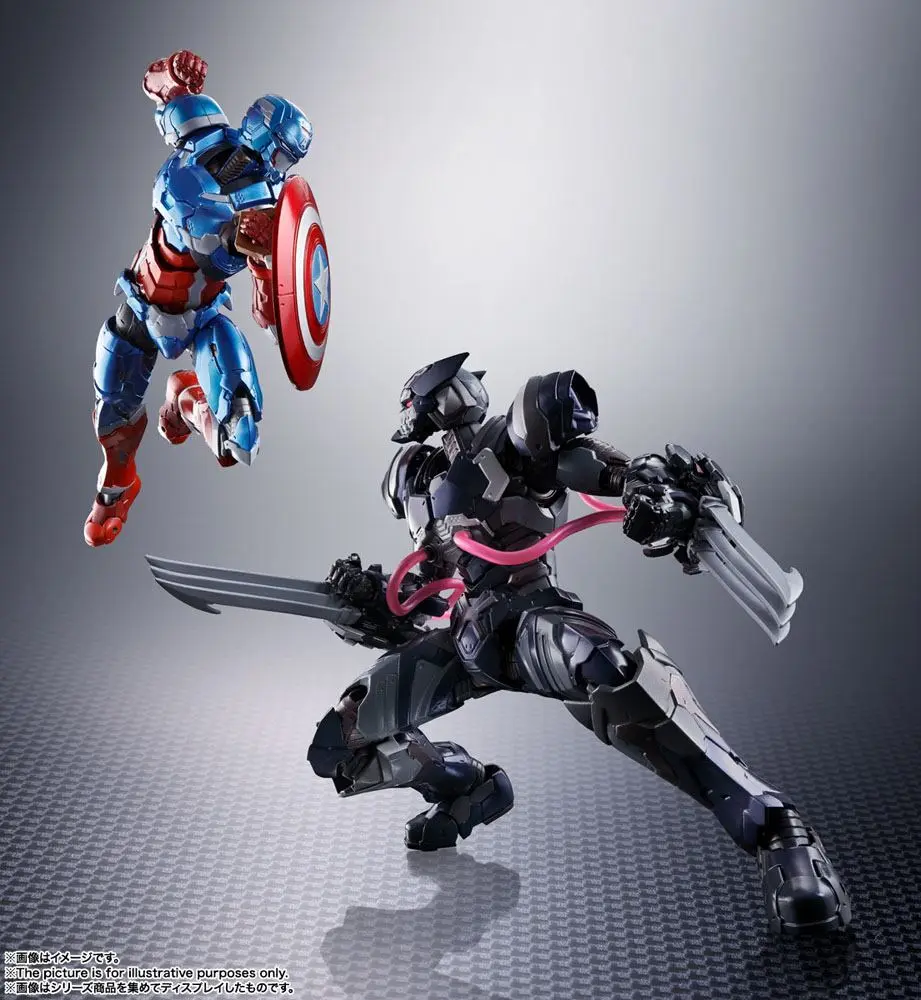 Tech-On Avengers S.H. Figuarts akcijska figura Venom Symbiote Wolverine 16 cm fotografija proizvoda