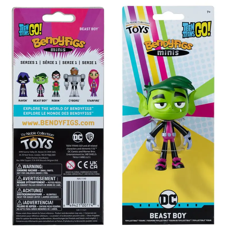 Teen Titans Go! Bendyfigs Savitljiva Figura Beast Boy 9 cm fotografija proizvoda