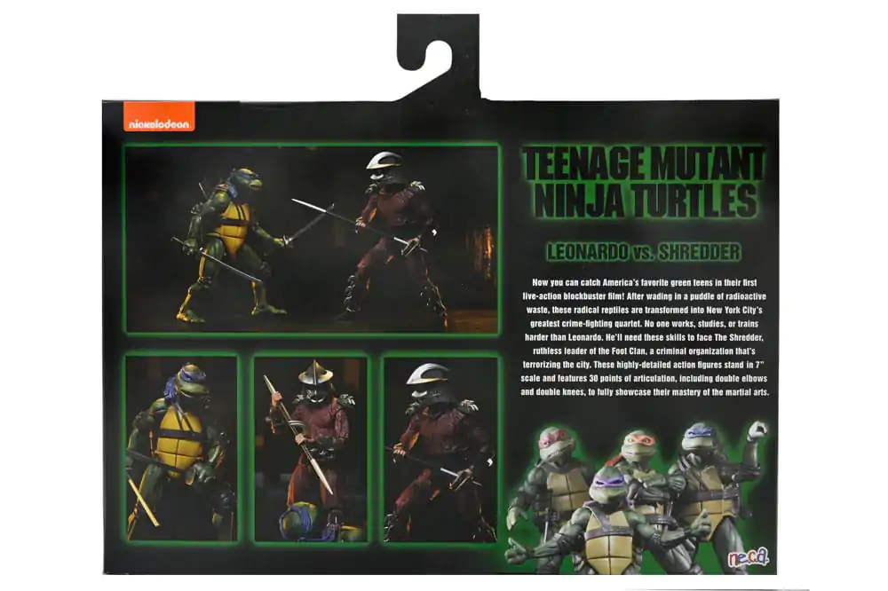 Teenage Mutant Ninja Turtles (1990 Movie) akcijska figura Roof Top Battle Shredder vs Leo 18 cm fotografija proizvoda