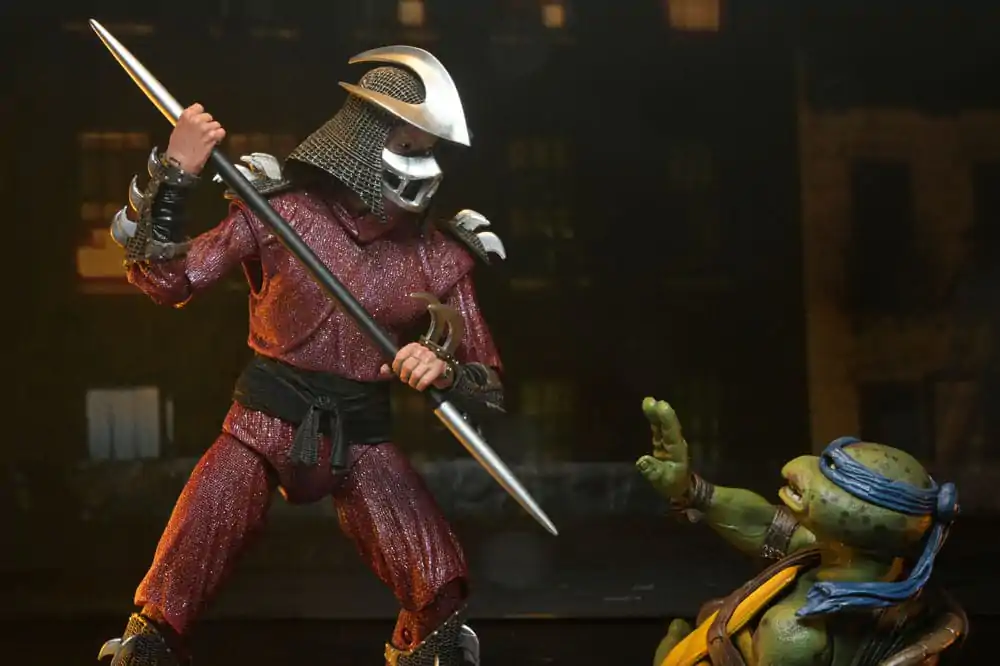 Teenage Mutant Ninja Turtles (1990 Movie) akcijska figura Roof Top Battle Shredder vs Leo 18 cm fotografija proizvoda