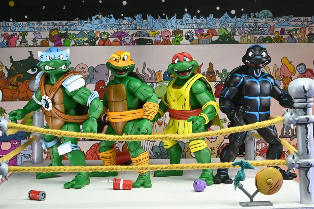 Teenage Mutant Ninja Turtles (Archie Comics) akcijske figure set od 4 komada Hrvanje Panjeva Kornjače 18 cm fotografija proizvoda