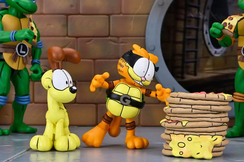 Teenage Mutant Ninja Turtles (Archie Comics) x Garfield paket 2 akcijske figure Ultimate Garfello & Odie 10 cm fotografija proizvoda