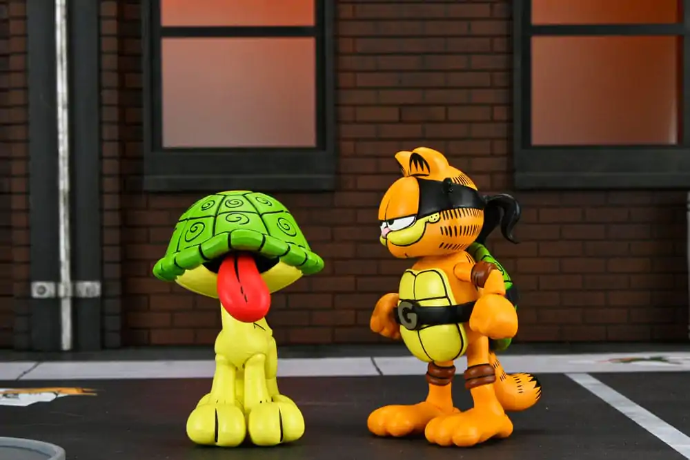 Teenage Mutant Ninja Turtles (Archie Comics) x Garfield paket 2 akcijske figure Ultimate Garfello & Odie 10 cm fotografija proizvoda
