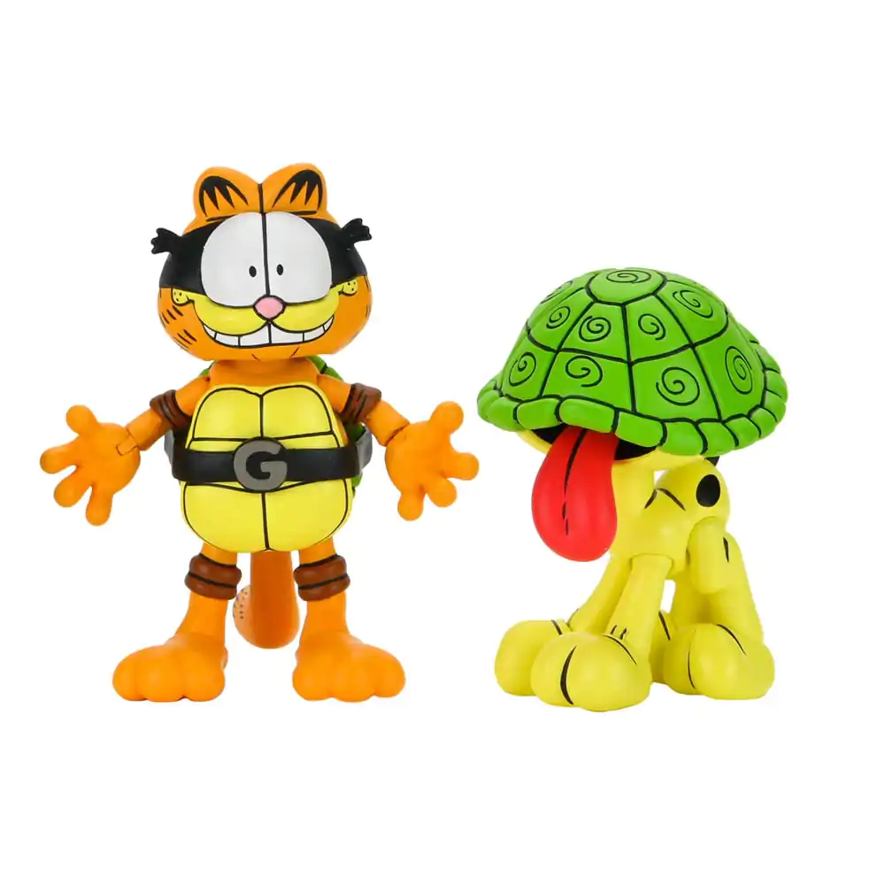 Teenage Mutant Ninja Turtles (Archie Comics) x Garfield paket 2 akcijske figure Ultimate Garfello & Odie 10 cm fotografija proizvoda