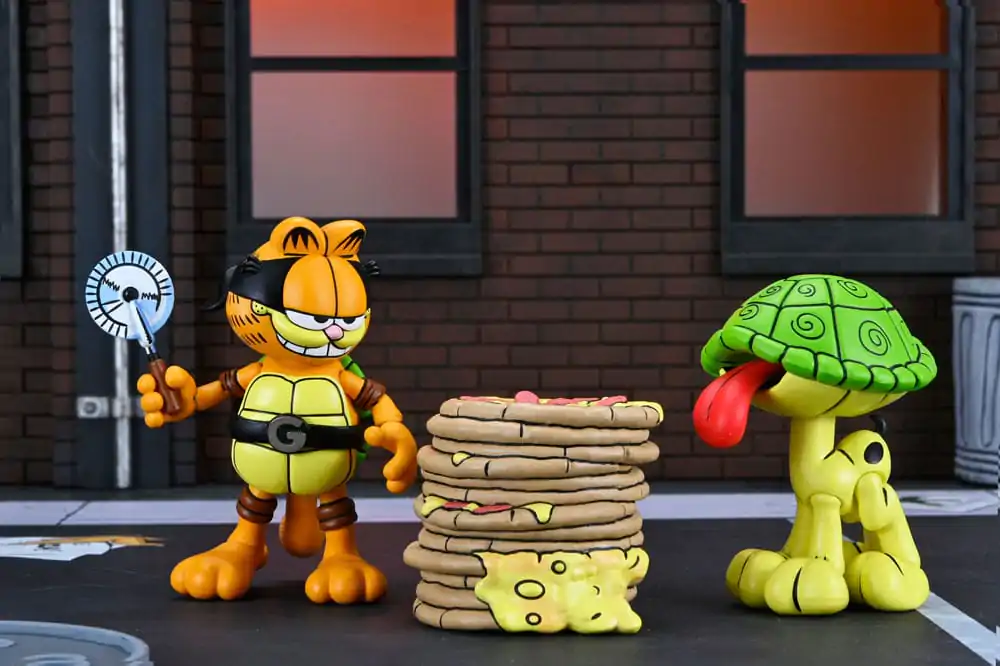 Teenage Mutant Ninja Turtles (Archie Comics) x Garfield paket 2 akcijske figure Ultimate Garfello & Odie 10 cm fotografija proizvoda