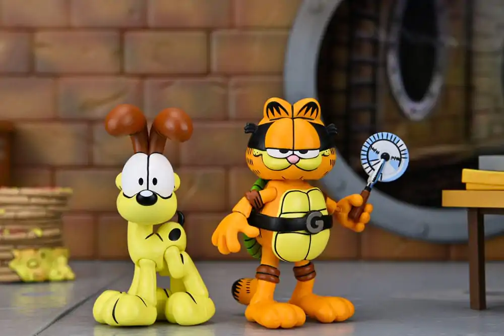 Teenage Mutant Ninja Turtles (Archie Comics) x Garfield paket 2 akcijske figure Ultimate Garfello & Odie 10 cm fotografija proizvoda