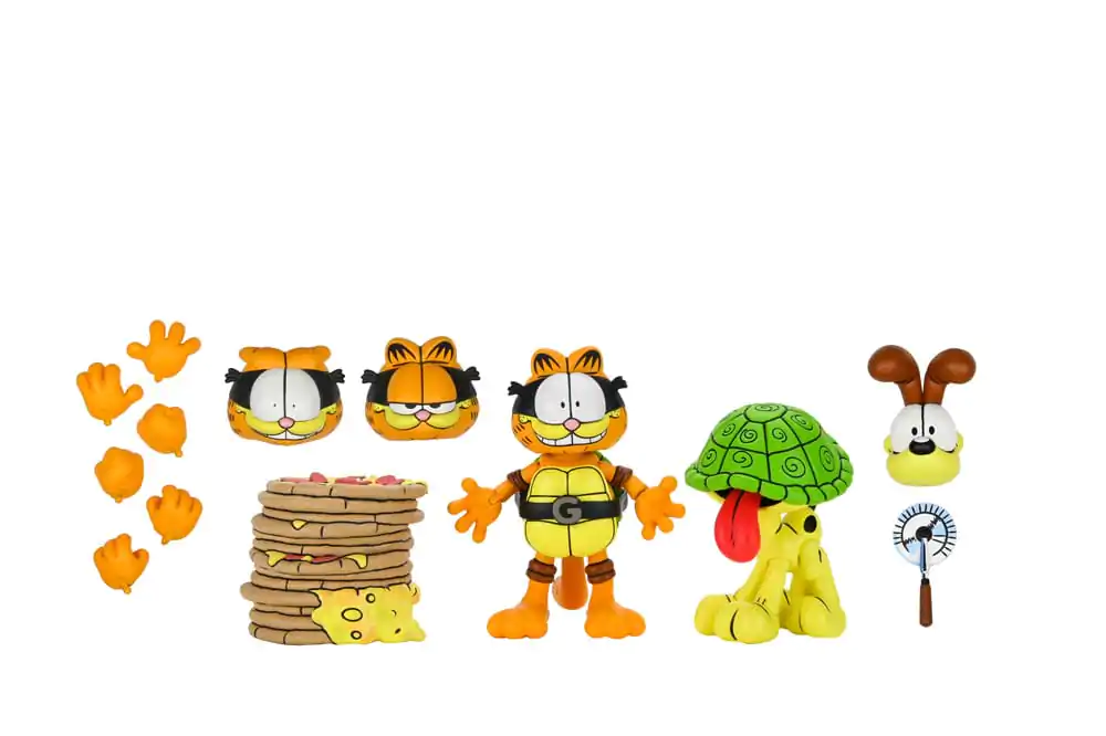 Teenage Mutant Ninja Turtles (Archie Comics) x Garfield paket 2 akcijske figure Ultimate Garfello & Odie 10 cm fotografija proizvoda