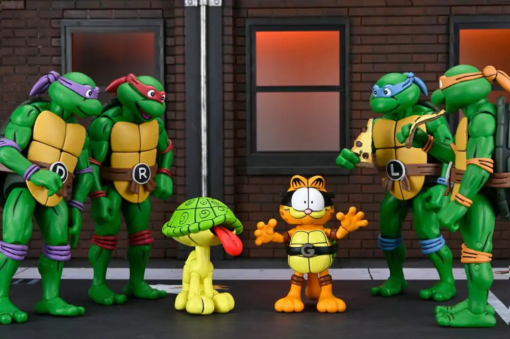 Teenage Mutant Ninja Turtles (Archie Comics) x Garfield paket 2 akcijske figure Ultimate Garfello & Odie 10 cm fotografija proizvoda
