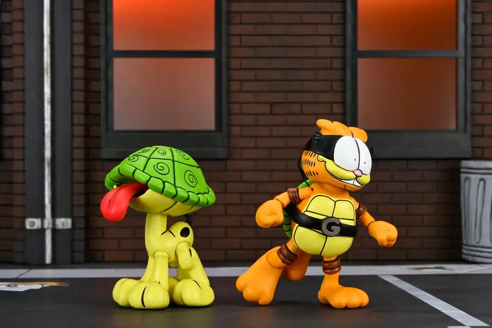 Teenage Mutant Ninja Turtles (Archie Comics) x Garfield paket 2 akcijske figure Ultimate Garfello & Odie 10 cm fotografija proizvoda