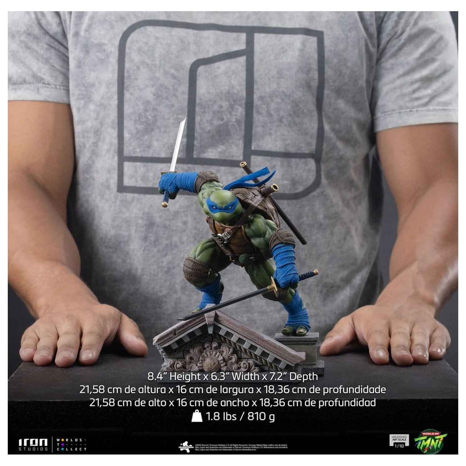 Teenage Mutant Ninja Turtles Art Scale statua 1/10 Leonardo Unleashed 22 cm fotografija proizvoda