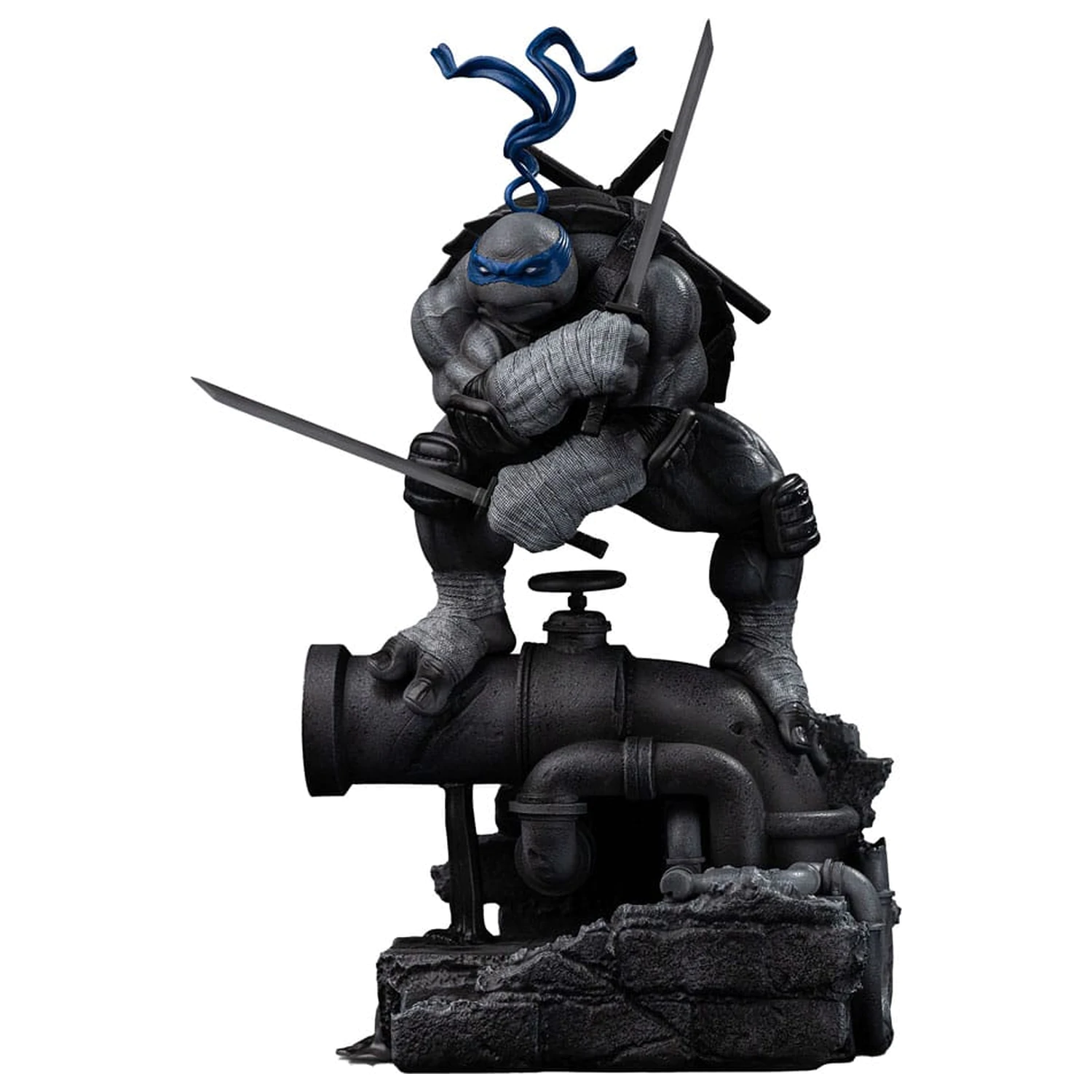 Teenage Mutant Ninja Turtles Art Scale statua 1/10 Leonardo Black and White Variant 26 cm fotografija proizvoda