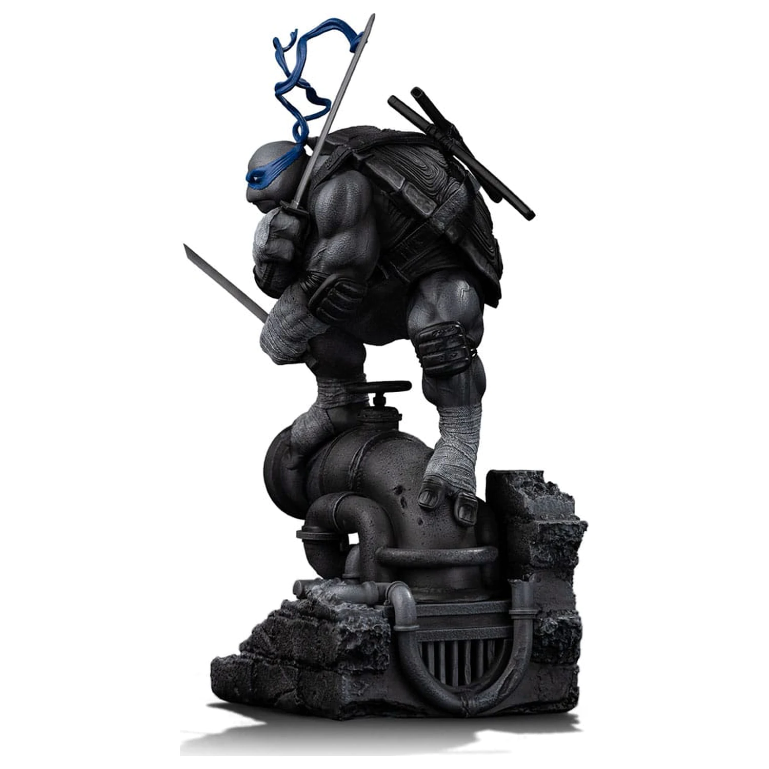 Teenage Mutant Ninja Turtles Art Scale statua 1/10 Leonardo Black and White Variant 26 cm fotografija proizvoda
