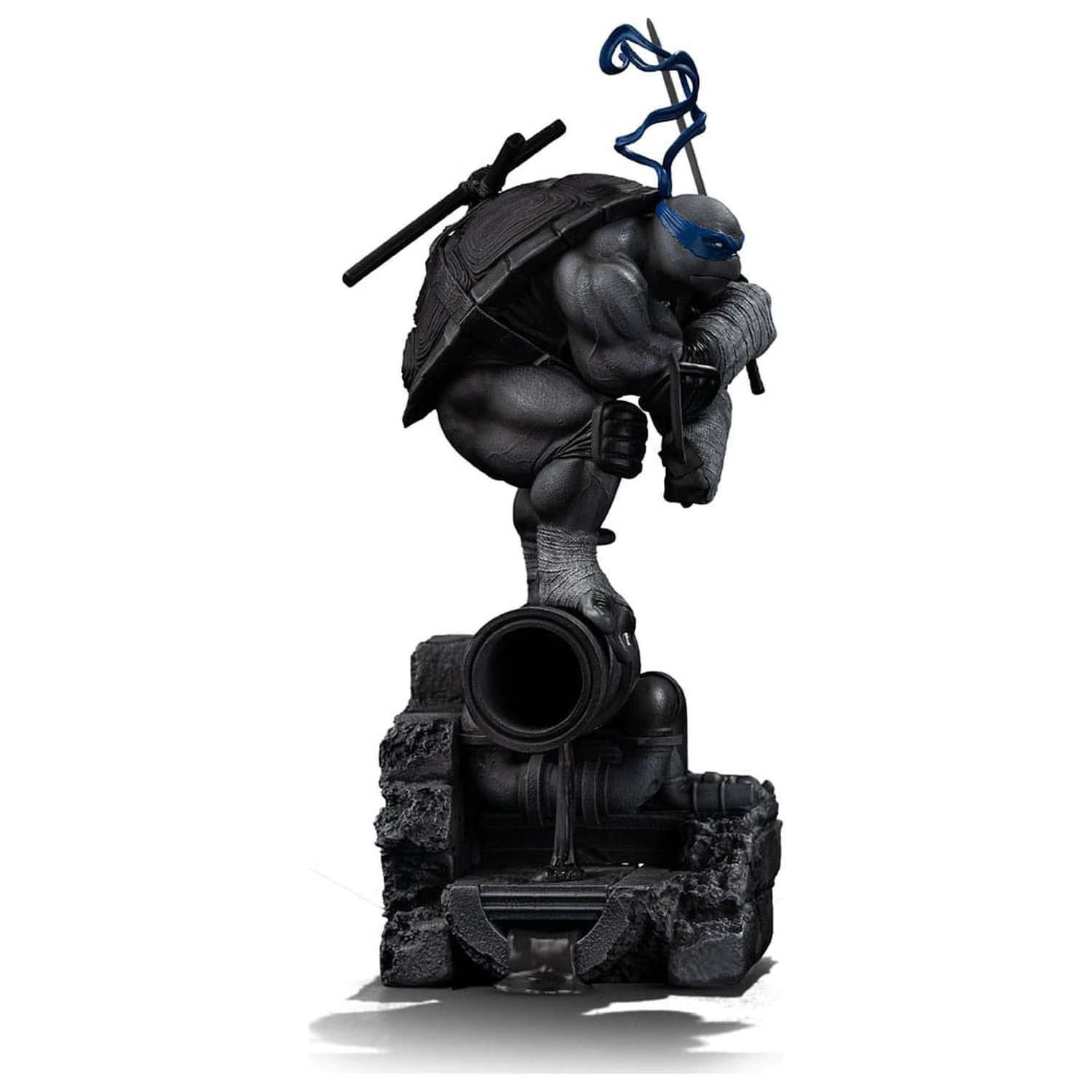 Teenage Mutant Ninja Turtles Art Scale statua 1/10 Leonardo Black and White Variant 26 cm fotografija proizvoda
