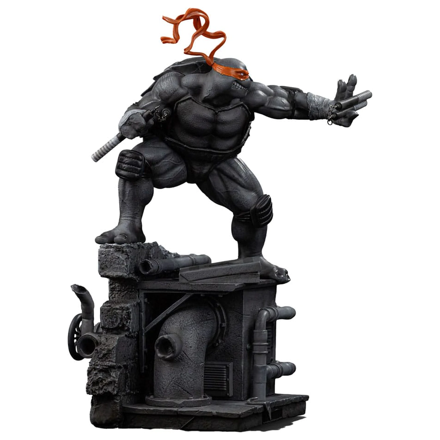 Teenage Mutant Ninja Turtles Art Scale Kip 1/10 Michelangelo Black and White Variant 26 cm fotografija proizvoda