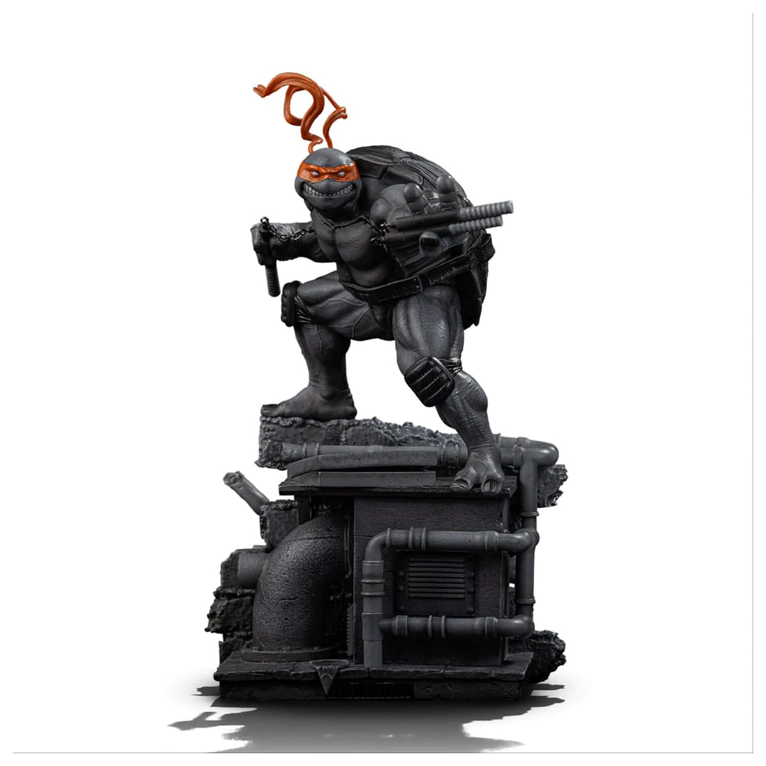 Teenage Mutant Ninja Turtles Art Scale Kip 1/10 Michelangelo Black and White Variant 26 cm fotografija proizvoda