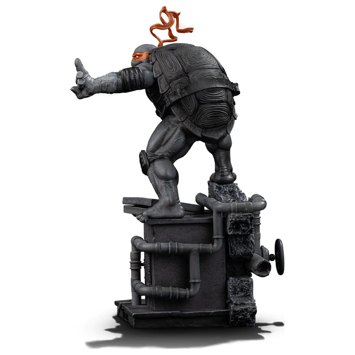 Teenage Mutant Ninja Turtles Art Scale Kip 1/10 Michelangelo Black and White Variant 26 cm fotografija proizvoda