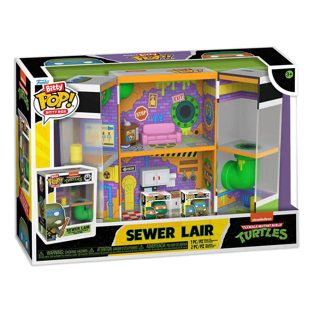 Teenage Mutant Ninja Turtles Bitty Funko POP! Bitty Box Display sa 2 Vinyl Figure figurice Sewer Lair fotografija proizvoda