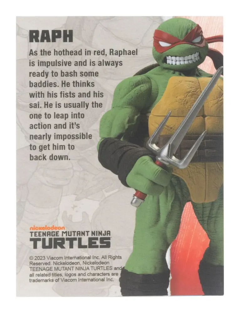 Teenage Mutant Ninja Turtles BST AXN Akcijska figura Raphael (IDW Comics) 13 cm fotografija proizvoda